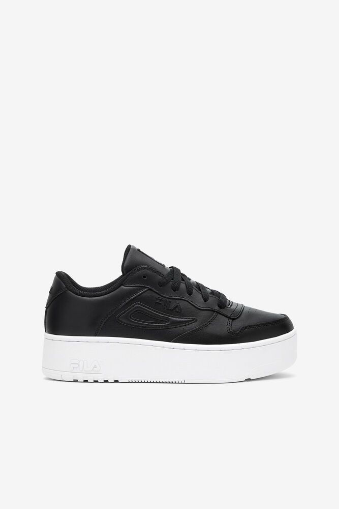 Fila Trainers Womens Black/White Fx115 Dsx - Ireland 45296-RQPL